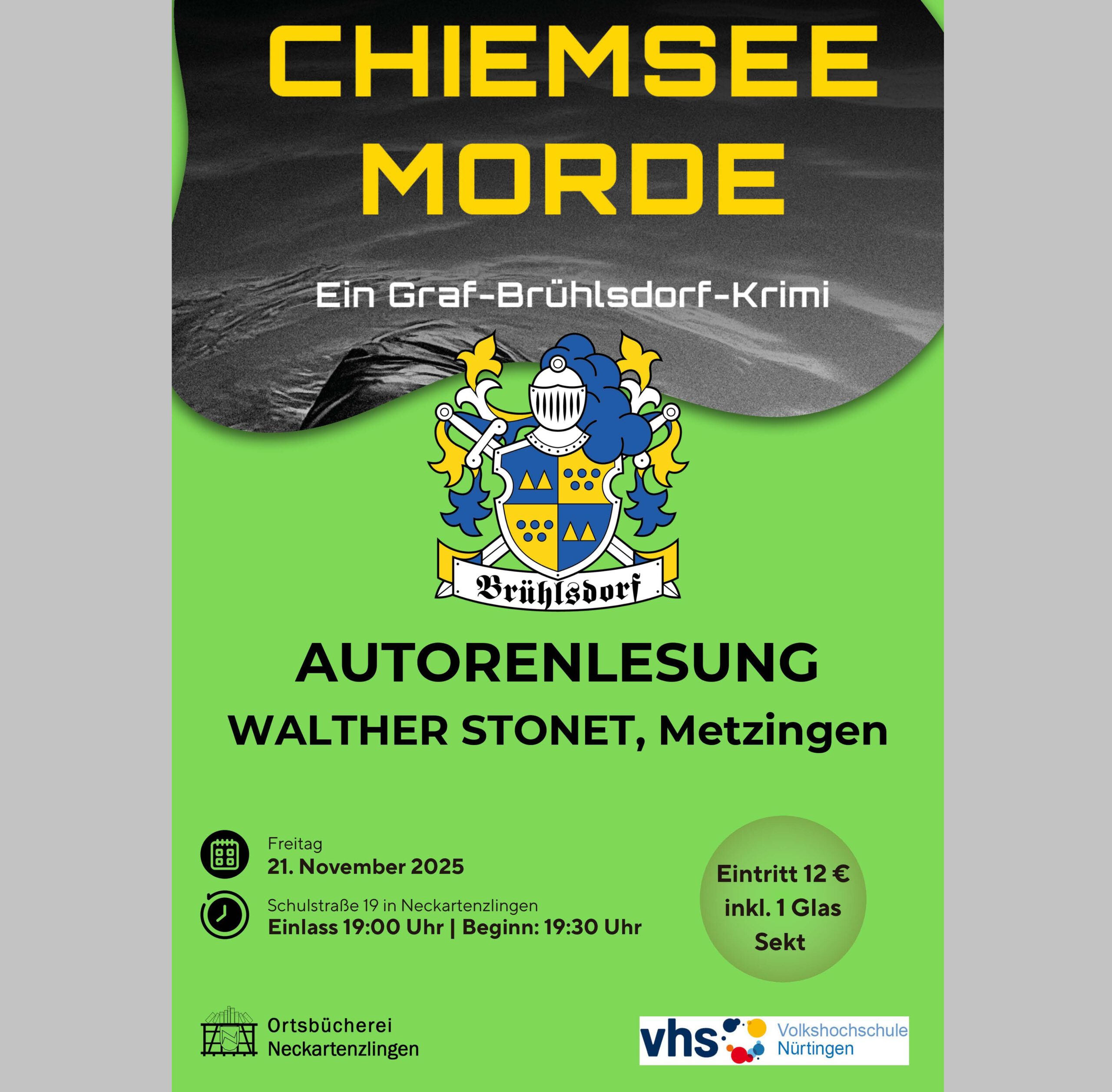 21.11.2025 19:30 Krimilesung in der Ortsbücherei Neckartenzlingen