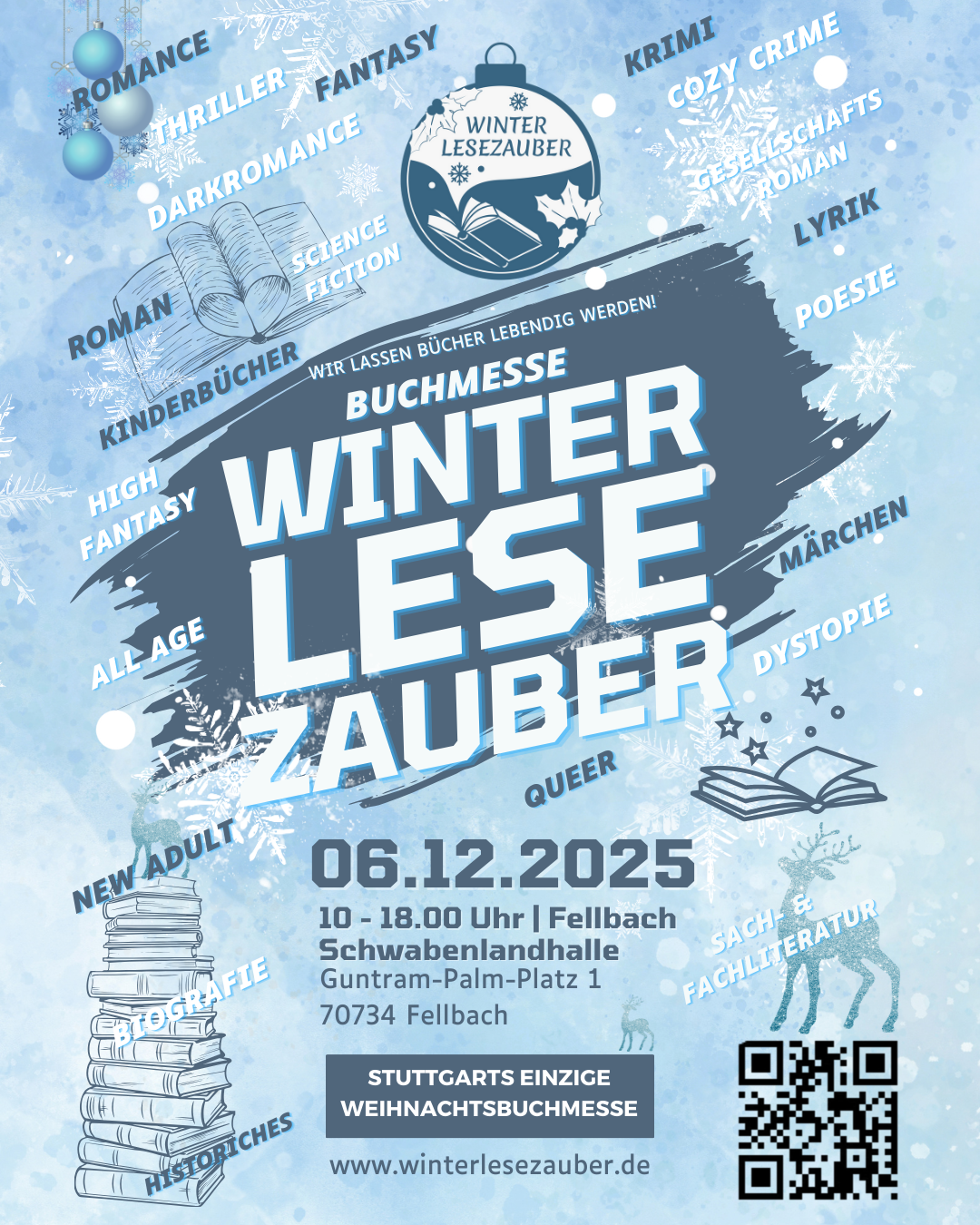 06.12.2026 10-18 Uhr: 2. Messe Winterlesezauber in Fellbach