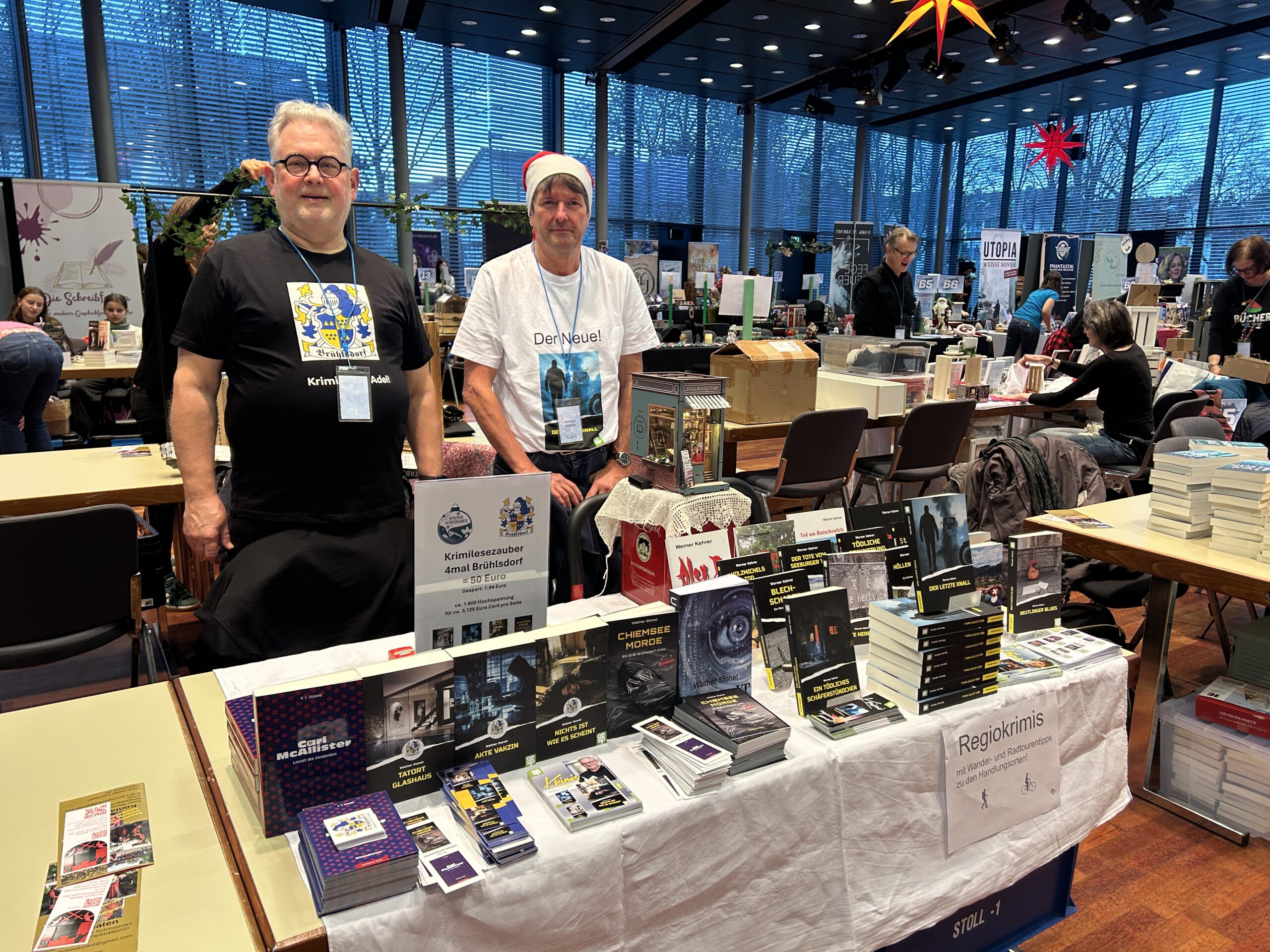 Werner Kehrer und Walther Stonet an Stand 42 (c) privat